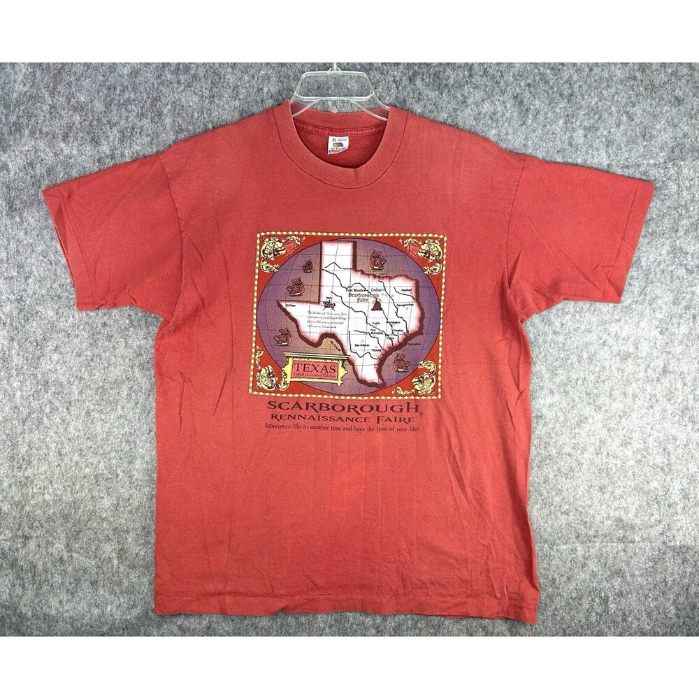 VTG Scarborough Renaissance Faire Waxahachie Texas Single Stitch T-Shirt XL